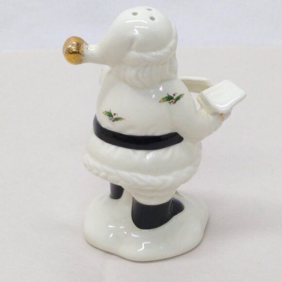 Santa "North Pole Mail" Ceram Salt Shaker Holly Holiday Rare Hard to Find VTG - Picture 3 of 8